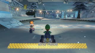 Mario Kart 8 Deluxe Switch Luigi Part 38 Sherbet Land