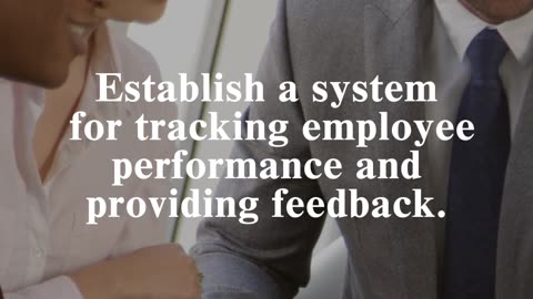 CEO SOPs: Establish a system for tracking employee performance and providing feedback
