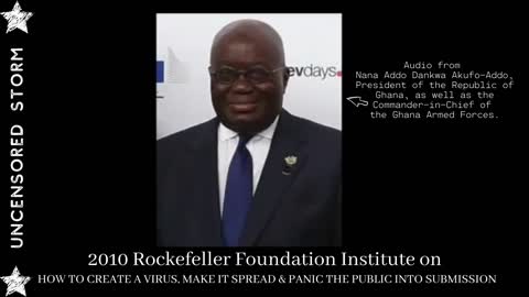 VAX: President of Ghana read the 2010 Covid Plan from the Rockefeller Foundation Institute