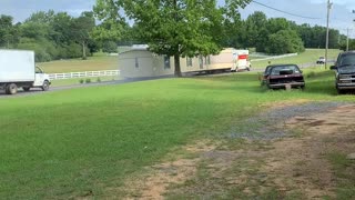 People Try Moving House Using U-Haul Truck and Trailer