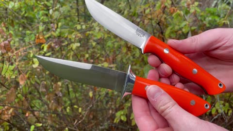 Bark River Gunny and Chute Knife side by side! by www.bushcraftcanada.com