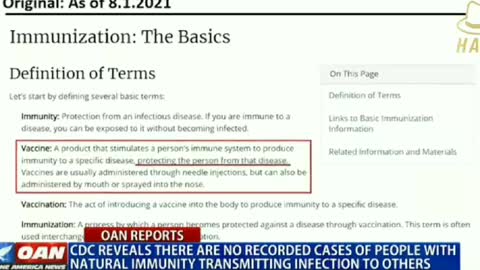 CDC had to change the definition of what a vaccine was to facilitate the Convid jab release.