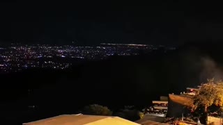 Beautiful view of Islamabad city at night