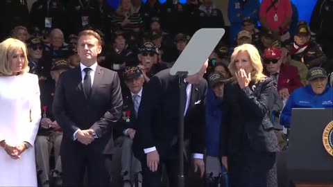 Everyone is trying to figure out what the heck Biden is doing at D-Day ceremony