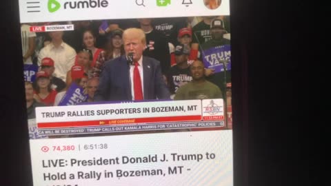 LIVE president Donald J Trump rally in Bozeman Montana 8/9/24 time 12:04 pm