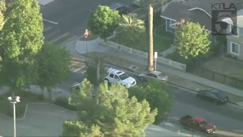High Speed Police Chase In Van Nuys... Footbail & Tackle Takedown