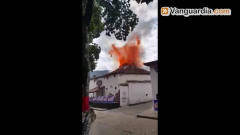 Video registró incendio que acabó una discoteca en Girón