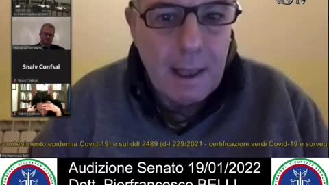 Il Presidente del CTS-OSA Prof. PierFrancesco BELLI bruscamente interrotto in audizione al Senato