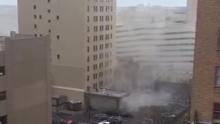 BREAKING VIDEO - Moment captured after major gas explosion at Sandman Hotel in Fort Worth, Texas