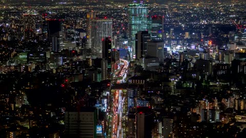 Tokyo cityscape at night