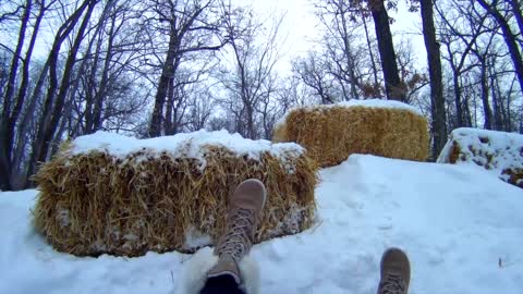 Speed slide in Winnipeg city park