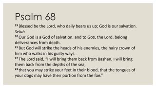 Psalm 68:19-35 Daily Devotion