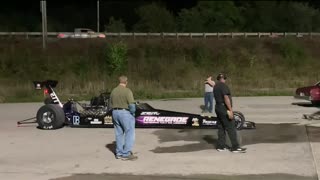 Outlaw Dragster Drag Racing Burnout