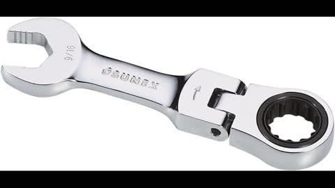 Review: GEARWRENCH 12 Pt. Stubby Flex Head Ratcheting Combination Wrench, 10mm - 9551