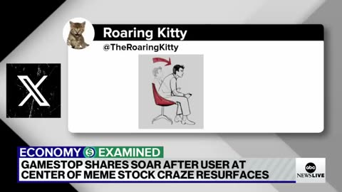 Roaring Kitty is back and so are meme stocks as GameStop stocks soar ABC News