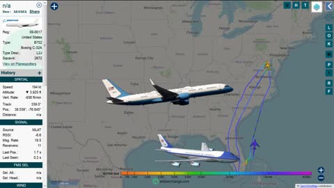 20-Jan-2021 / AF1 call sign N/A and 09-0017 call sign N/A