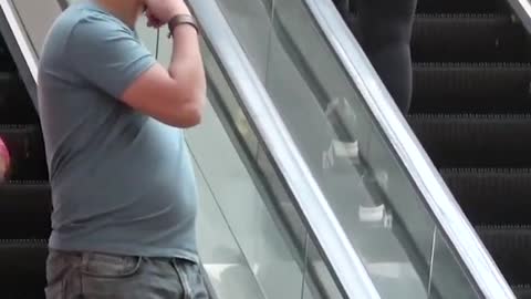 Touching Hands On Escalator Prank