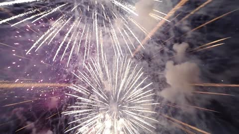 Drone Camera Flies Through Fireworks And The Footage Is Spectacular