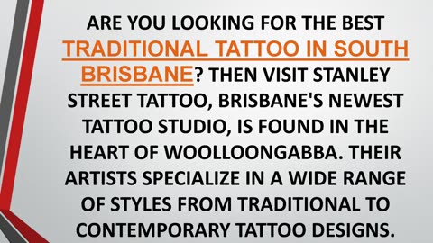 Best Traditional Tattoo in South Brisbane