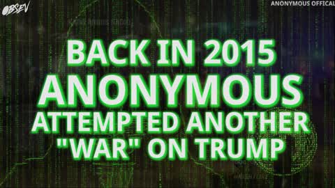 Anonymous Declares War on Donald Trump