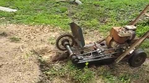 Stump Grinder made from Junk