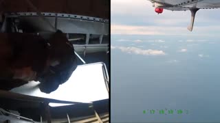 French special forces parachuted from the Atlantique 2 maritime patrol aircraft