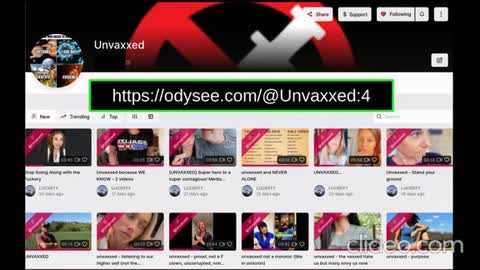 UNVAXXED video link: [https://odysee.com/@Unvaxxed:4] - The unmarked