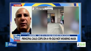 A principal in California called the police on a four year-old child for not wearing a mask