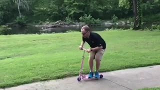 This is why only kids ride scooters.