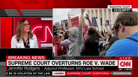 CNN Guest Starts to Cry Over the Death of Roe v Wade