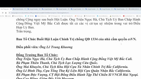 Bắc Cali Thông Cáo Báo Chí Ủy Ban Chống Quyết ₫ịnh 1334 Của CS VN Phá Người Việt Tỵ Nạn CS.