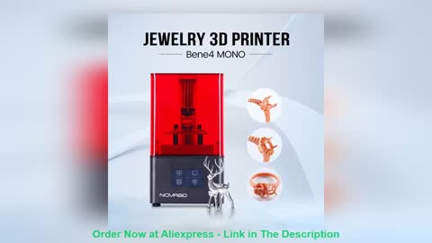✨ NOVA3D Bene4 Mono 3d Printer Jewelry Fast Printing LCD 3D Prints Quality Model DIY 3d Print Kits