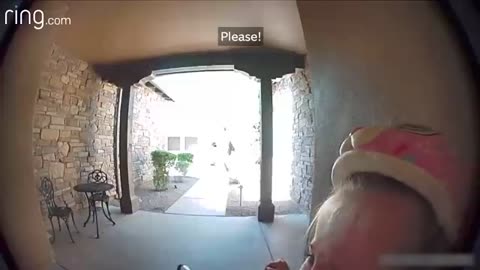 Taylor Talks to Her Neighbor On Ring Video Doorbell After Running Away From a Bobcat | Narmouk TV