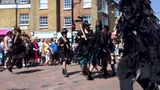 Beltane Border Morris-Black Fox at Rochester Sweeps Festival 2018