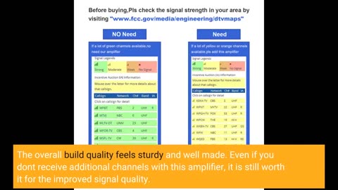 Chaowei High Gain TV Antenna #Amplifier Signal Booster-Overview