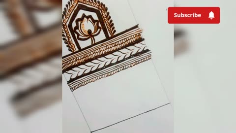 Bridal Elbow Motives Paper Design || Nabanita Mehandi 2023