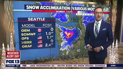 Weather Alert Day Rain and Snow in Puget Sound region FOX 13 Seattle