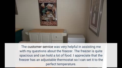 5.0 Cubic Feet Deep Chest Freezer Compact Freezers with Adjustable Thermostat Top Open Door Freezer
