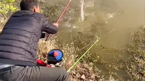 New way of fishing.