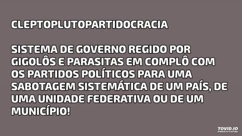 CHEGA DE CLEPTOPLUTOCRACIA MAÇÔNICA! BASTA!