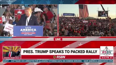 : Donald Trump holding “Save America” Rally in Mesa, AZ...