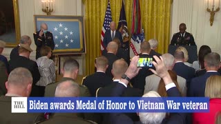 WATCH: Biden Awards MEDAL OF HONOR To Army Capt. Larry L. Taylor, Praises 'Incredible' Valor