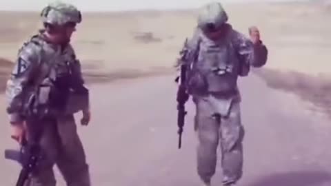 American soldiers dancing cool