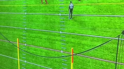 Philadelphia eagles attempt a 54 yard field goal to end the first half