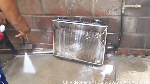 Cleaning effect of radiator high-pressure water gun