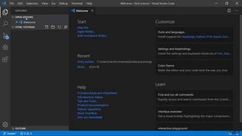 VsCode Brief Tour (HTML and CSS Tutorial 03)