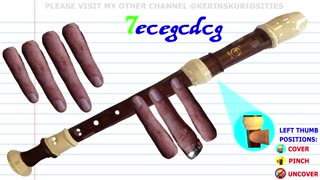 How to Play Moon River on the #Recorder - Key of C