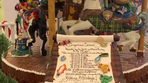 The 2023 Disney Gingerbread Houses and Christmas Trees are Ready to View