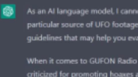 Chatgpt is tested to ask about credibility of UFO news sources and is so correct Clip see full show