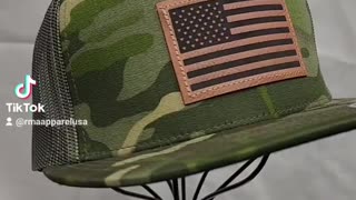 American Flag Leather Patch Hats